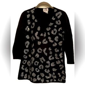 JUST B Sweater Size Small Lightweight. Dressy. Fun. Cocktail. Rhinestones.